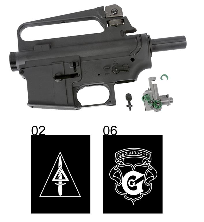 Plastic Receiver Set for GC A2-Green Beret