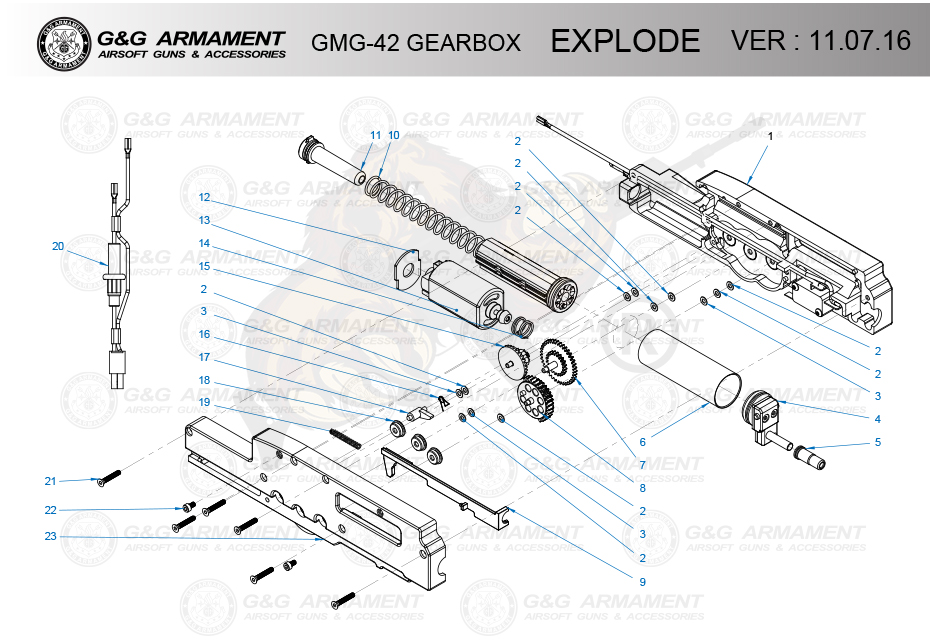 G&G Gearbox Bausatz für GMG42