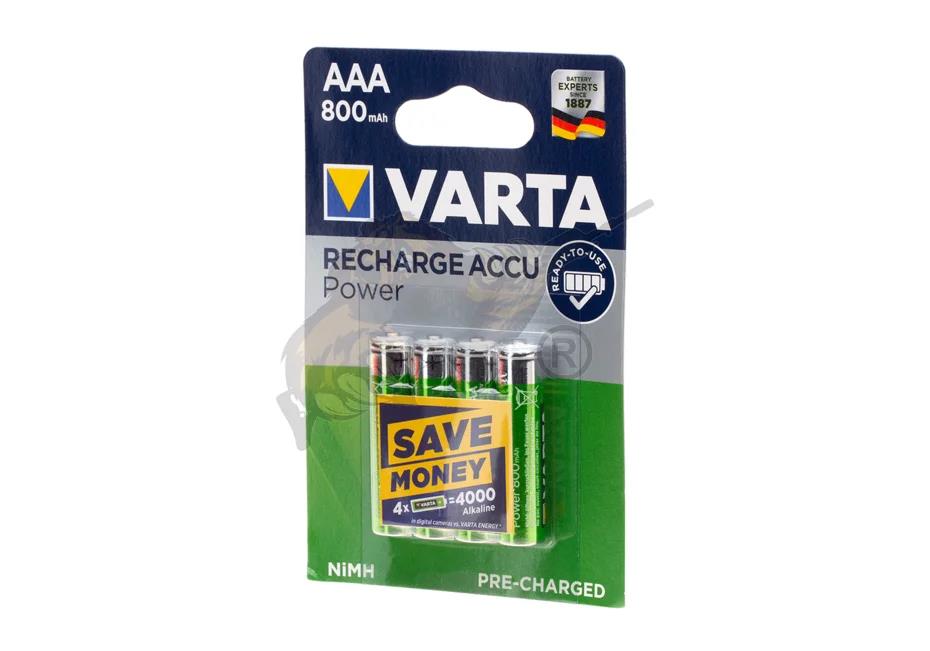 LR03 AAA Rechargable 800mAh 4er Pack - VARTA